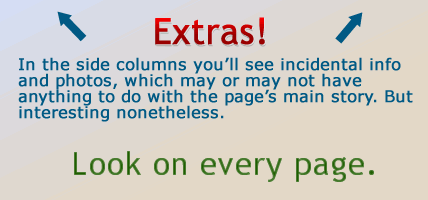 Extras! In the side columns of every page there are incidental info and photos.