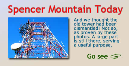 Spencer Mountain today. And we thought the old WBTV tower had been dismantled!