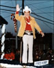 Fred on a float in some Christmas parade.