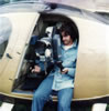 Jerry Wilson in a chopper.